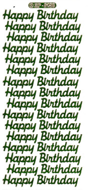 Happy Birthday Prisum Green - 149GR-Peel