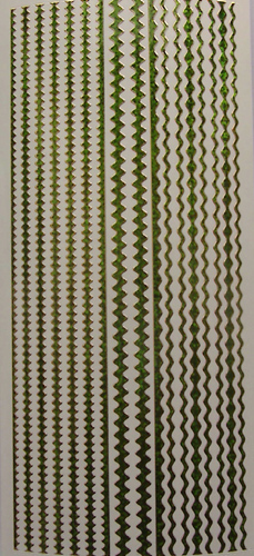 152GR-Peel 3 Different Borders Holographic Green -XP6571
