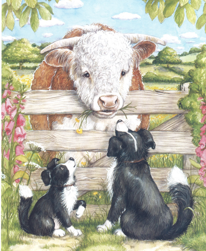 Dogs with Farmyard Friends 1 10 x 8 - 158
