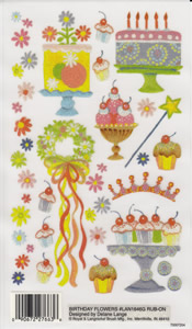 EZ Rub ons Transfers -Glitter