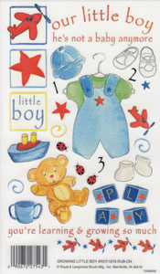 EZ Rub On Growing Little Boy - 1678ROY