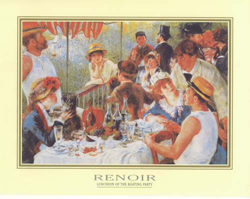 Luncheon Of The Boating Party 8 x 10 - 1682