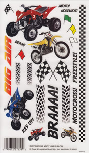 EZ Rub On Dirt Racing - 1698ROY