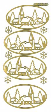 Village Scene Silver - 170S-Peel