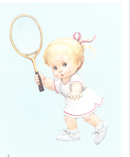 Morehead Tennis Girl 5 x4 - 1737