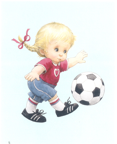 Morehead Soccer Girl 5 x 4 - 1741