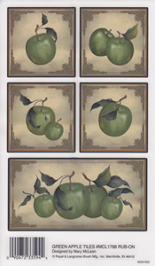 EZ Rub On Green Apple Tiles - 1788MCL