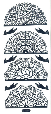 Large Fans Silver - 179S-Peel