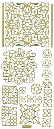 180S-Peel 3D Square Design Silver -9346019