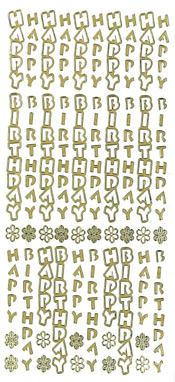 Happy Birthday Vertical Silver - 184S-Peel