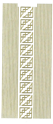 185S-Peel Borders and Corners Silver - DD6580