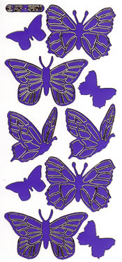 186SPU-Peel Butterflies Colour: Soft Purple - XP5801