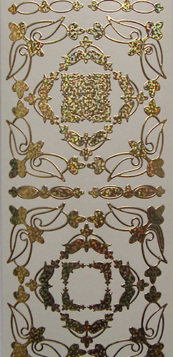 Frames Square Holographic Gold - 188G-Peel