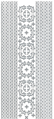 198S-Peel Borders and Corners Silver -DD6599