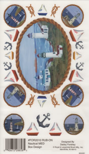 EZ Rub On - for Medium Boxes Nautical - 2010FOR