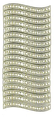 Merry Christmas on a wave effect Silver - 203S-Peel