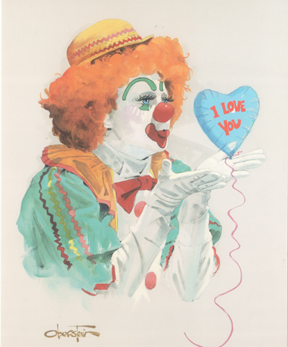 I Love You Clowns 1 10 x 8 - 2062
