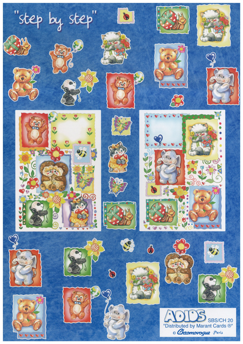 Cute Animals A4 Sheet - 20CHSBS B