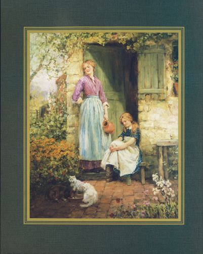 Feeding in the garden 10 x 8 - 2115