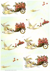 Doves and flower Carts - 218118