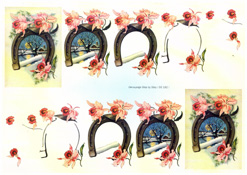 Horseshoe and winter scene - 218182