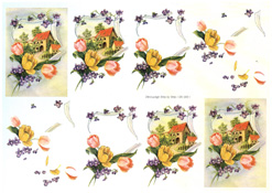 Tulips and house - 218183