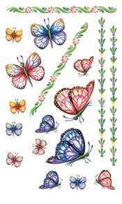 Butterflies Rub On - 219FIT