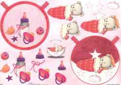 Swing Card - Baby Girl - 222005