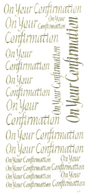 On Your Confirmation Gold - 223G-Peel
