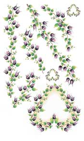 Rose Vine Rub On - 224SOM