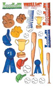 Softball Rub On - 226SOM