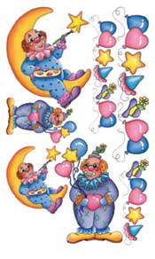 Clown/Moon Rub On - 228GOR