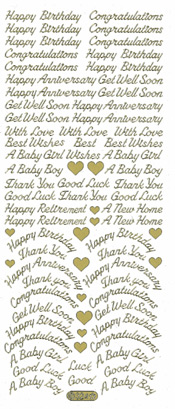 229G-Peel Assorted Small Greetings - 9255819