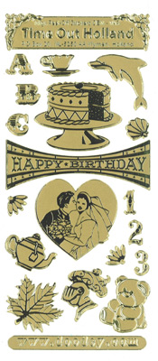 Wedding - Birthday Gold - 239G-Peel