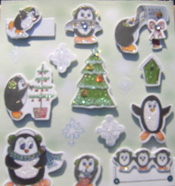 Active Penguins Embelishments Christmas Time - 2505SUG