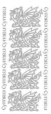 Welsh Dragon Silver - 253S-Peel