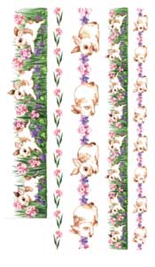 Bunnie Borders Rub On - 270JEF