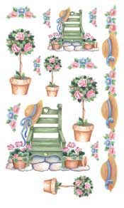 Gardens Hats Rub On - 271JEF