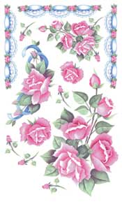 Pink Rose Rub On - 272JEF