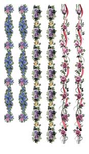 Mini Roses Border Rub On - 276BUR