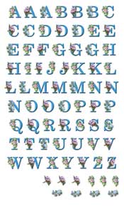 Blue Alphabet Rub ON - 278FIT