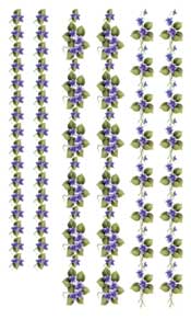 Violet Borders Rub On - 282KRE