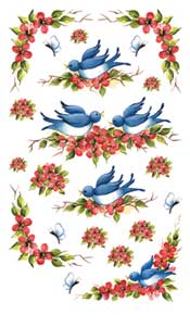 Blue Bird Rub On - 284KRE