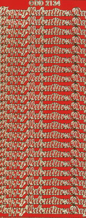 Happy Valintine Day Gold - 286G-Peel