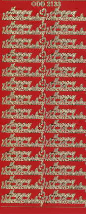 Happy Valintines Day Gold - 288G-Peel