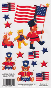 EZ Rub On Bear Parade - 292JEF