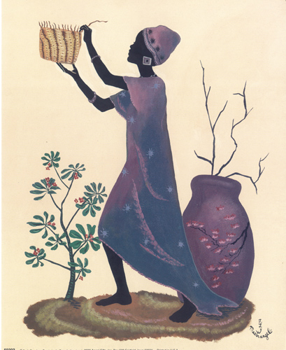 lady making the basket - 2973