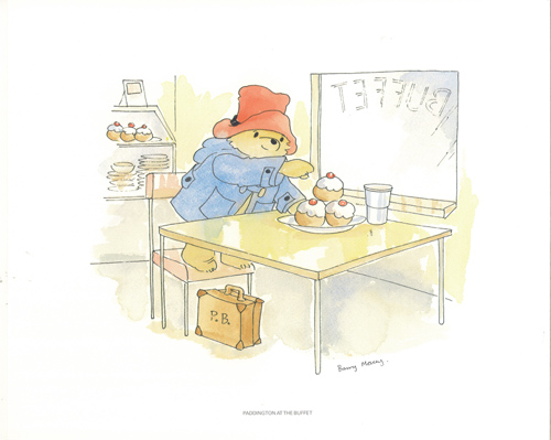 Paddington Bear out for Tea 4/34 x 53/4 - 1751