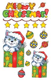 Mewoy Christmas Rub Ons - 318GRE