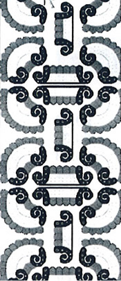 Decorative Borders Silver Transparent Stitch Embroidery Peel off - 322ST-Peel